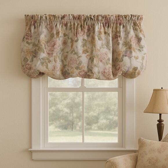 NWT Dan River Floral 90s Balloon Valance 36"x 48" - Picture 1 of 5